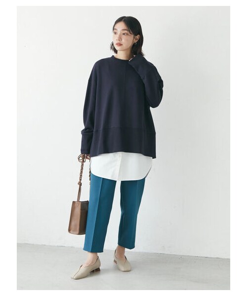 Green　Parks（グリーンパークス）の「きれいシルエットパンツ（パンツ・ブラック/ピンク/ベージュ/グリーン/ブルー・S/M/L）」の14枚目の写真