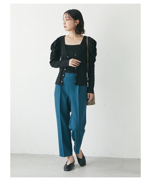 Green　Parks（グリーンパークス）の「きれいシルエットパンツ（パンツ・ブラック/ピンク/ベージュ/グリーン/ブルー・S/M/L）」の17枚目の写真