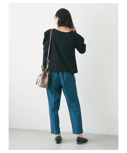 Green　Parks（グリーンパークス）の「きれいシルエットパンツ（パンツ・ブラック/ピンク/ベージュ/グリーン/ブルー・S/M/L）」の19枚目の写真