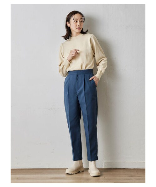 Green　Parks（グリーンパークス）の「きれいシルエットパンツ（パンツ・ブラック/ピンク/ベージュ/グリーン/ブルー・S/M/L）」の12枚目の写真