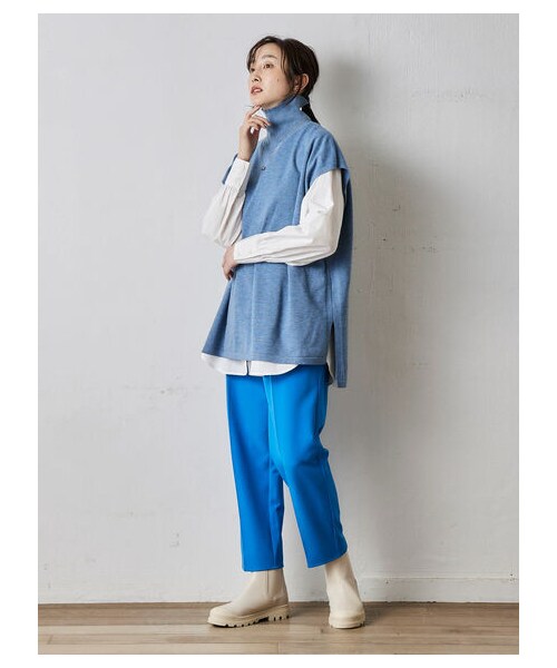 Green　Parks（グリーンパークス）の「きれいシルエットパンツ（パンツ・ブラック/ピンク/ベージュ/グリーン/ブルー・S/M/L）」の2枚目の写真