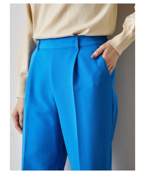 Green　Parks（グリーンパークス）の「きれいシルエットパンツ（パンツ・ブラック/ピンク/ベージュ/グリーン/ブルー・S/M/L）」の6枚目の写真