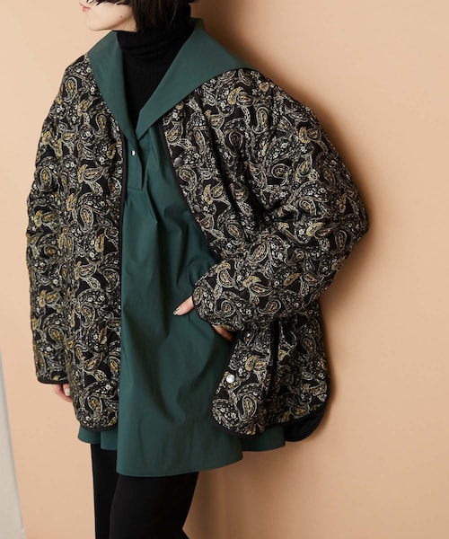 平和屋着物▽小紋 単衣 草花文 黒地 洗える着物 AABD0208fy