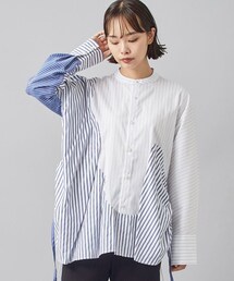 UN3D.（アンスリード）の「WAVE LINE GATHER SH（シャツ