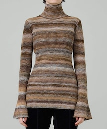 mame - マメ mame ニット オレンジ Mame Kurogouchi：Multi-Pattern Cable Sleeveless Knitted Vest