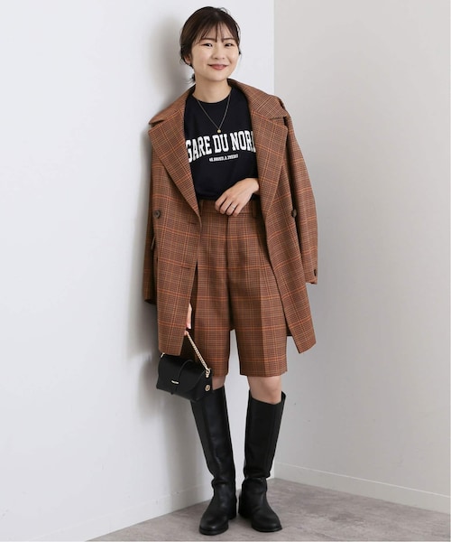 【新品タグ付】SLOBE IENA チェックミドルコート　スローブイエナ SLOBE IENA（スローブイエナ）の「《予約》チェックミドルコート