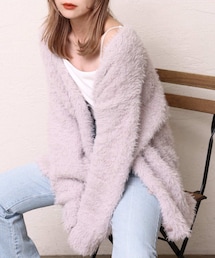 one after another NICE CLAUP | フェザーロングカーデ(カーディガン/ボレロ)