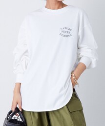OUVRAGE CLASSE | ワンポイントロゴロンT(Tシャツ/カットソー)