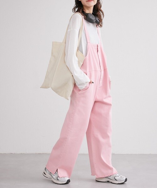 DDRベア ピンクのオーバーオール CIAOPANIC TYPY（チャオパニックティピー）の「むら染めフェード