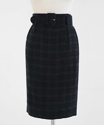 DHOLIC | ベルトsetチェックペンシルスカート(スカート)
