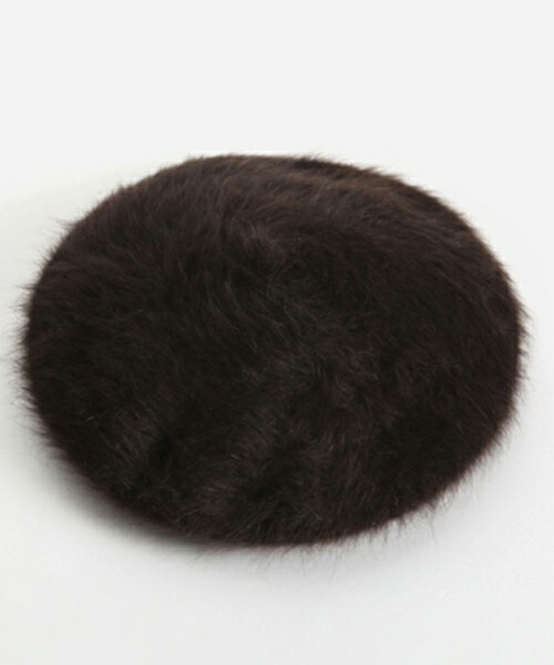 DHOLIC（ディーホリック）の「11colorアンゴラベレー帽（ハンチング/ベレー帽・レディース・カーキ/アイボリー/ダークブラウン/パープルトーン/ヒョウ柄/ピンク/ブラック/ライトグレー/ライトベージュ/レッド/ワイン・FREE）」の5枚目の写真