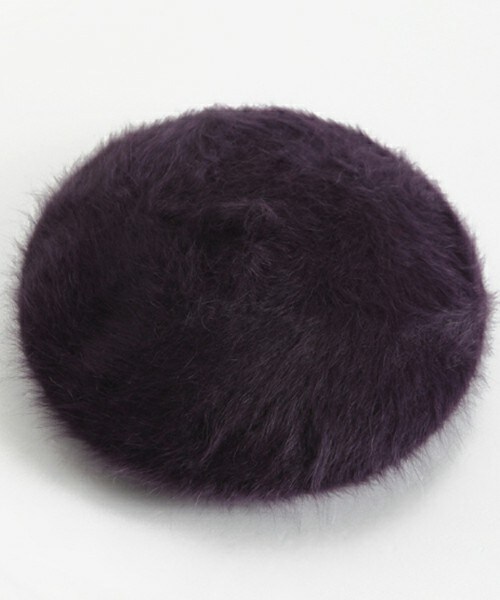 DHOLIC（ディーホリック）の「11colorアンゴラベレー帽（ハンチング/ベレー帽・レディース・カーキ/アイボリー/ダークブラウン/パープルトーン/ヒョウ柄/ピンク/ブラック/ライトグレー/ライトベージュ/レッド/ワイン・FREE）」の8枚目の写真