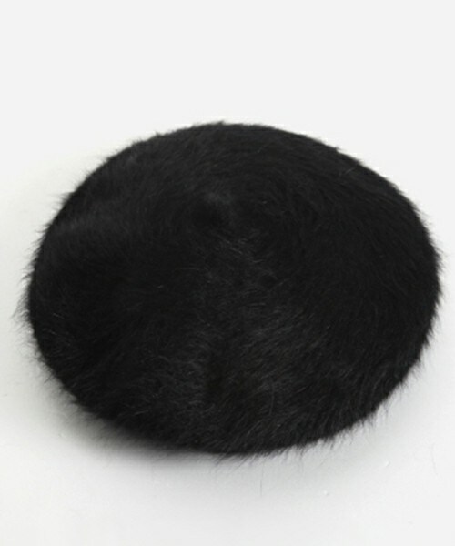 DHOLIC（ディーホリック）の「11colorアンゴラベレー帽（ハンチング/ベレー帽・レディース・カーキ/アイボリー/ダークブラウン/パープルトーン/ヒョウ柄/ピンク/ブラック/ライトグレー/ライトベージュ/レッド/ワイン・FREE）」の3枚目の写真