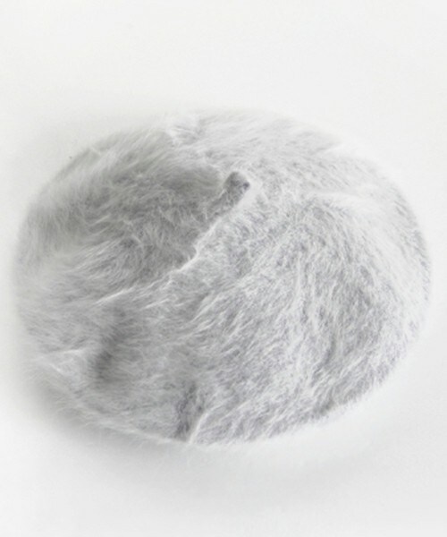 DHOLIC（ディーホリック）の「11colorアンゴラベレー帽（ハンチング/ベレー帽・レディース・カーキ/アイボリー/ダークブラウン/パープルトーン/ヒョウ柄/ピンク/ブラック/ライトグレー/ライトベージュ/レッド/ワイン・FREE）」の4枚目の写真