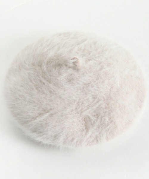 DHOLIC（ディーホリック）の「11colorアンゴラベレー帽（ハンチング/ベレー帽・レディース・カーキ/アイボリー/ダークブラウン/パープルトーン/ヒョウ柄/ピンク/ブラック/ライトグレー/ライトベージュ/レッド/ワイン・FREE）」の7枚目の写真