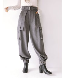 Ungrid | 起毛カーゴデザインパンツ(カーゴパンツ)