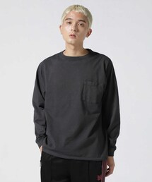 BEAVER | GOODWEAR/グッドウエア L/S CREW NECK POCKET TEE ロングスリーブクルーネックポケットティー(トップス)