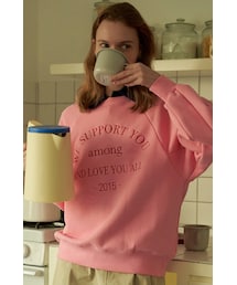 AMONG（アマング）の「[22FW] A LOVE YOU AMONG SWEATSHIRT_PINK（その他）」