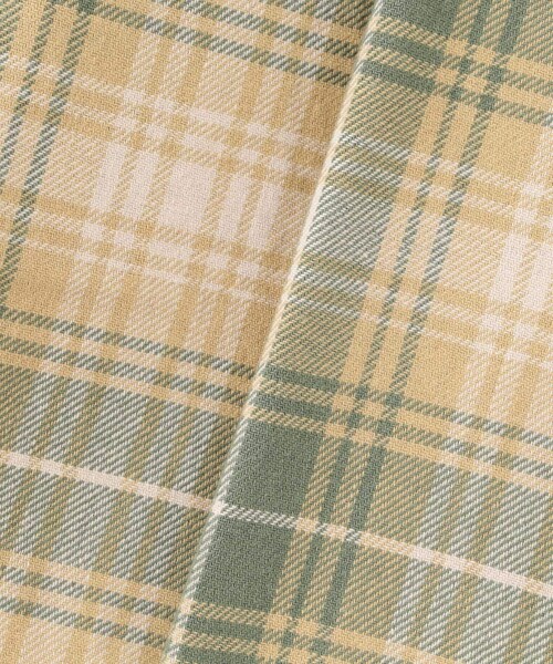 AVIREX（アヴィレックス）の「CHECK SHIRT ONEPIECE USMC/ チェックシャツワンピースUSMC（トップス・ベージュ/ネイビー/オレンジ・F）」の7枚目の写真