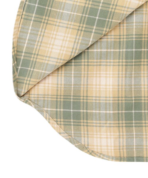 AVIREX（アヴィレックス）の「CHECK SHIRT ONEPIECE USMC/ チェックシャツワンピースUSMC（トップス・ベージュ/ネイビー/オレンジ・F）」の6枚目の写真