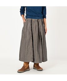 45R モンブラウンヒッコリーのイージーギャザースカート（重）45rpm 中古・古着通販】45R (フォーティーファイブアール) モン