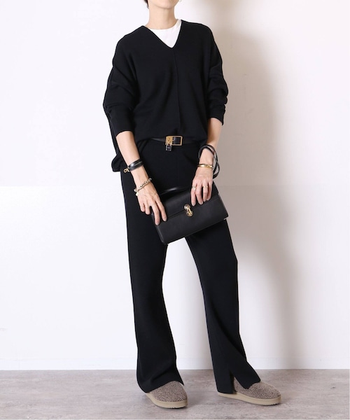 ＊美品＊　ミューズドゥーズィエムクラス　畦編み　アゼ　Vネック　プルオーバー MUSE de Deuxieme classe（ミューズデドゥーズィエムクラス）の