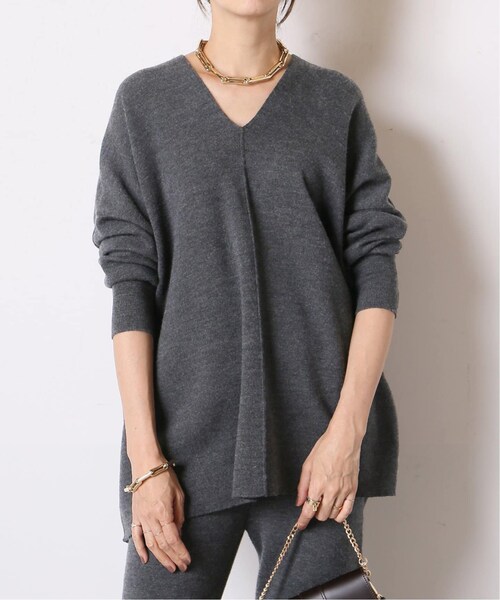 美品 Muse ドゥーズィエムクラス Vネック プルオーバー ニット MUSE de Deuxieme classe（ミューズデドゥーズィエムクラス）の