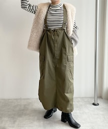 w closet | ★先行予約★サスペンダー付きパラシュートスカート【10月中旬入荷】(スカート)