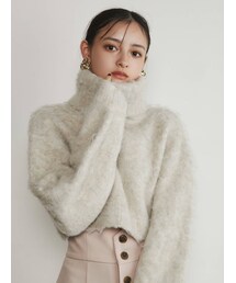 MURUA | エアリーショートオフタートルニット(ニット/セーター)