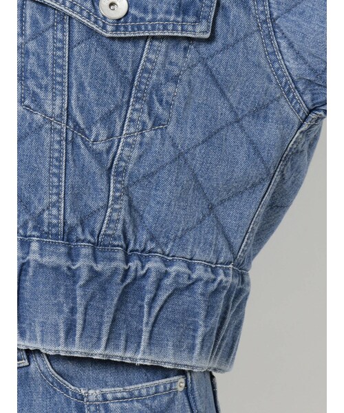 GYDA（ジェイダ）の「【セットアップ着用可】ボアCOLLAR QUILTINGショートGジャン（ブルゾン・アイスブルー/インディゴ・F）」の20枚目の写真