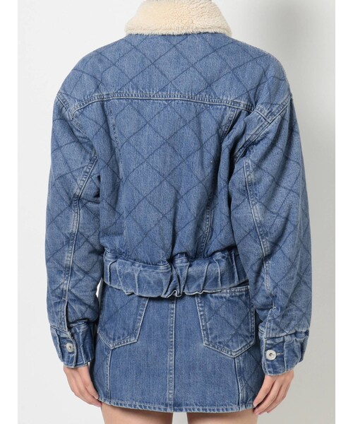 GYDA（ジェイダ）の「【セットアップ着用可】ボアCOLLAR QUILTINGショートGジャン（ブルゾン・アイスブルー/インディゴ・F）」の17枚目の写真