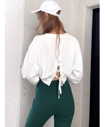 GYDA | GGラインBACKレースアップ スウェットトップス(スウェット)