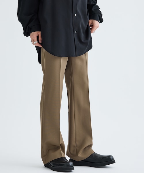 MUKAI WOOL SEMI-FLARE PANTS MUKAI WOOL SEMI-FLARE PANTS - メルカリ