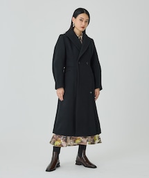 UNITED TOKYO カールシェイプロングコート パープル