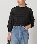 新品ドゥーズィエムクラス　sheerボーダープルオーバー Deuxieme Classe（ドゥーズィエムクラス）の「*SHEER BORDER プル