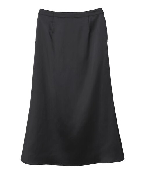 Green　Parks（グリーンパークス）の「サテンナロースカート（スカート・ブラック/グレーベージュ/パープル・F）」の13枚目の写真