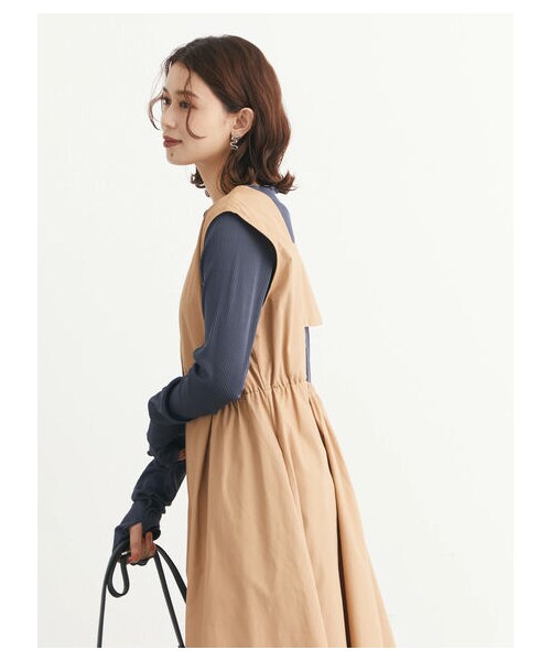 Green　Parks（グリーンパークス）の「・Petit Fleur プリーツプルオーバー（トップス・オフホワイト/チャコールグレー/ベージュ/カーキ・F）」の15枚目の写真