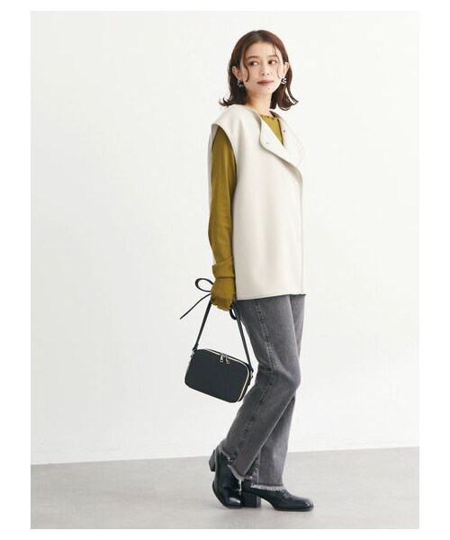 Green　Parks（グリーンパークス）の「・Petit Fleur プリーツプルオーバー（トップス・オフホワイト/チャコールグレー/ベージュ/カーキ・F）」の6枚目の写真