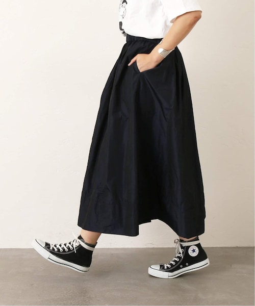 ラックス メモリータフタ ギャザースカート　カーキ JOURNAL STANDARD LUXE（ジャーナルスタンダード ラックス）の