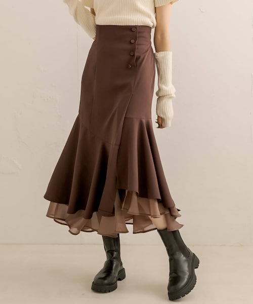 OLIVE des OLIVE（オリーブデオリーブ）の「裾シフォンマーメイド