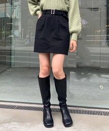 OLIVE des OLIVE | ベイカーポケットミニスカート(スカート)