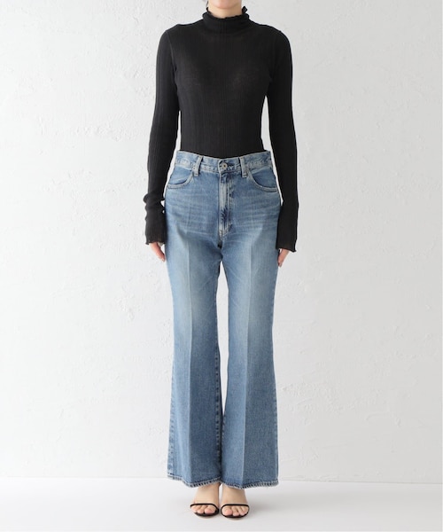 plage（プラージュ）の「セイヒンカコウセンタープレスデニムパンツ