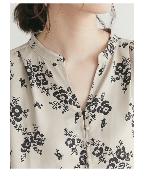 Green　Parks（グリーンパークス）の「【予約】■ESCAR タンショクフラワーptワンピース（ワンピース/ドレス・ブラック/ベージュ・F）」の15枚目の写真