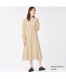 greenlabelrelaxingビッグワッフルバックヘンリーネックワンピース ビッグワッフル バックヘンリーネック ワンピース
