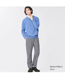 GU（ジーユー）の「シェフパンツ(ヒッコリー)（ワイドパンツ・メンズ）」