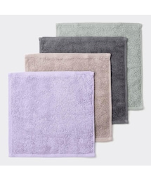 GU（ジーユー）の「オーガニックコットンミニタオル4P+E（ユニセックス・キッズ）」