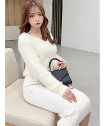 RESEXXY | シャギーミディニットワンピース(ワンピース)