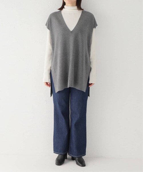 【美品】  JOURNAL STANDARD / ジャーナルスタンダード | 2021AW | ウールミラノVネックベスト | F | ブラック | レディース JOURNAL STANDARD（ジャーナルスタンダード）の「ウールミラノVネック