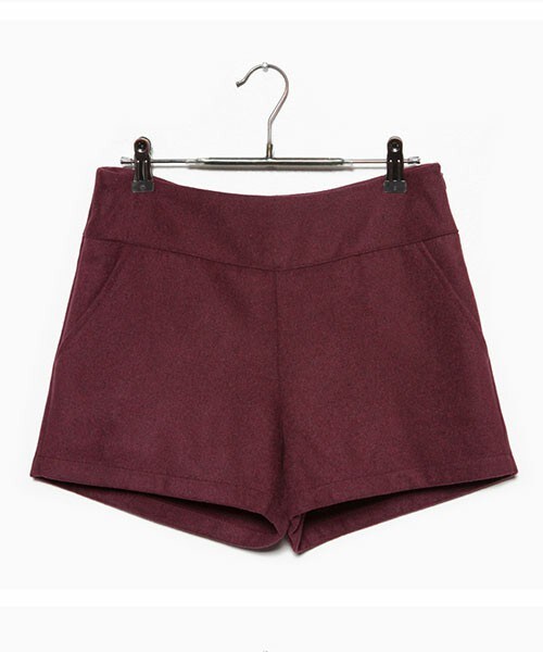 DHOLIC（ディーホリック）の「4colorハイウエストショートパンツ（その他パンツ・レディース・ブラック/ベージュ/グレー/ワイン・S/Ｓ）」の4枚目の写真