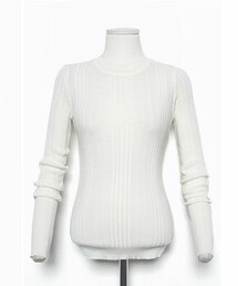 DHOLIC | クルーネックスリムリブニットＴシャツ(Tシャツ/カットソー)